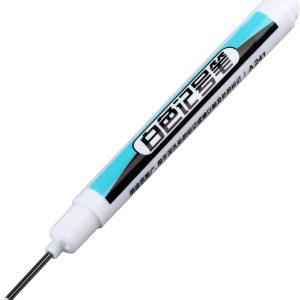 4 Pieces White Markers Paint Pens Oil-Based Markers Long Tip Marker Permanent Markers for Rock Tire Glass Metal Painting